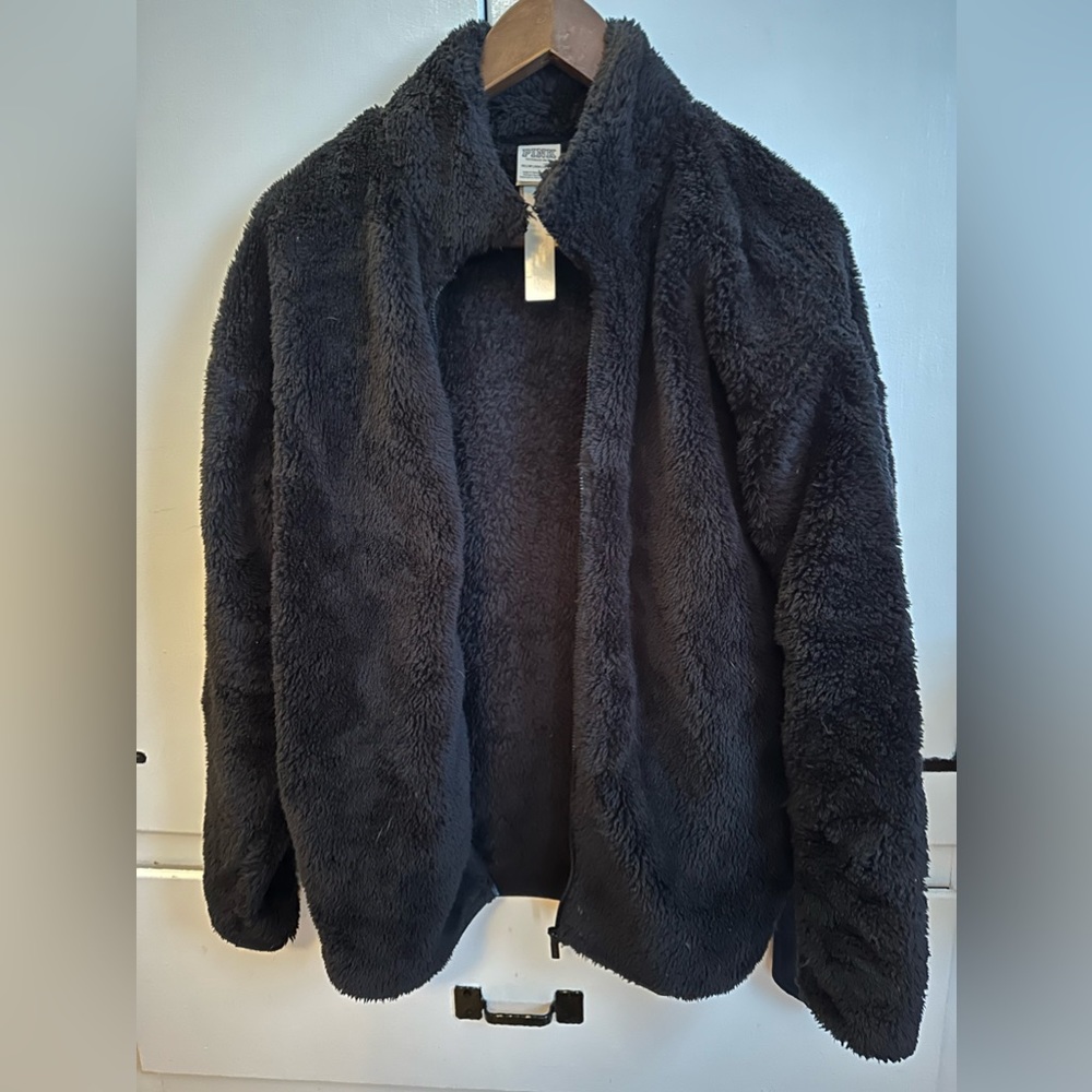 COPY -  teddy jacket color black- like new - tag is missing.